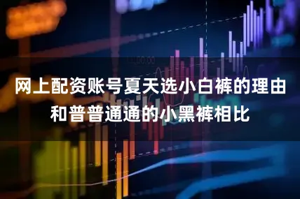网上配资账号夏天选小白裤的理由和普普通通的小黑裤相比